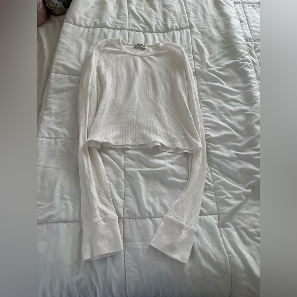 Eterne Long Sleeve Tee - Cream